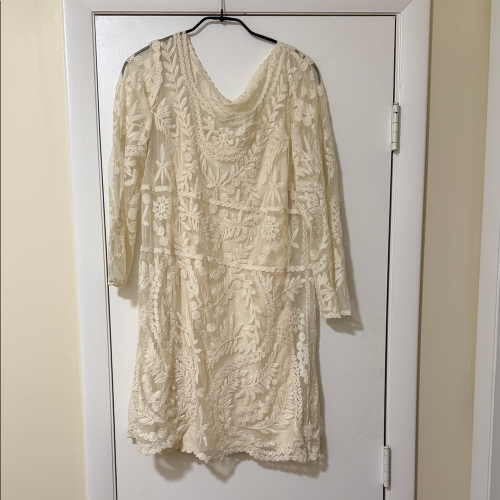 Women’s Express Cream Lace Dress